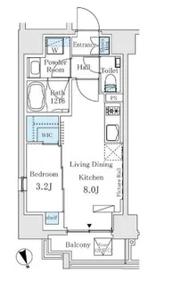 イプセ御成門【2階】の間取り