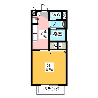 Surplus カメヤマ A【1階】の間取り