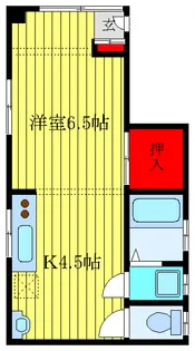 高橋コーポ【1階】の間取り