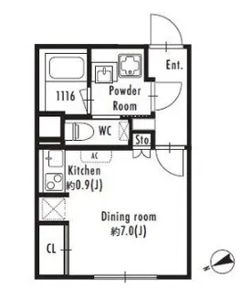 東京都新宿区西新宿8【マンション】の間取り