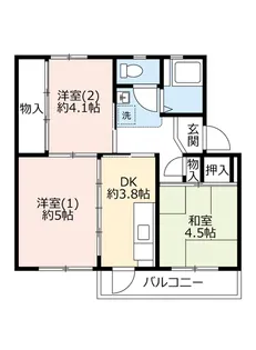 UR有野【1階】の間取り