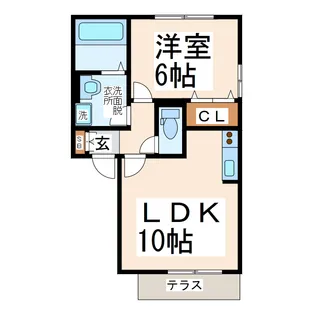 セジュール椿【1階】の間取り