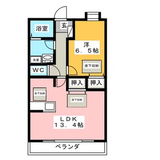 ルネス・アスパイア【2階】の間取り