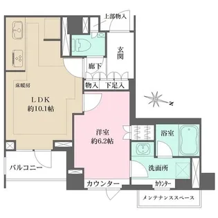 パークハウス中目黒【1階】の間取り