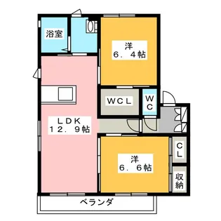 コンフォート【1階】の間取り