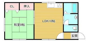 メゾンウエストタウン【2階】の間取り
