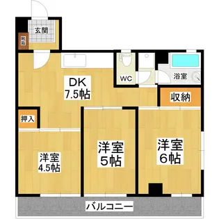 フラーンジュ【4階】の間取り