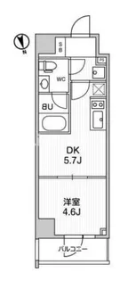 ALTERNA浅草【6階】の間取り