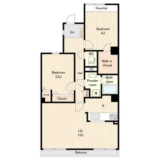 埼玉県さいたま市北区土呂町1【マンション】の間取り