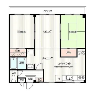 サンリバー【2階】の間取り