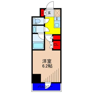 DIPS亀有駅前【8階】の間取り