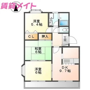 Wood Hills A棟【2階】の間取り