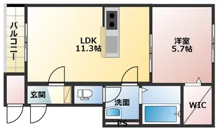 Rutile【3階】の間取り
