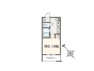 MELDIA大袋【2階】の間取り