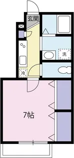 キャトルセゾン蒲田【1階】の間取り