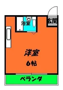 マルカクカウンタックハイツ【1階】の間取り