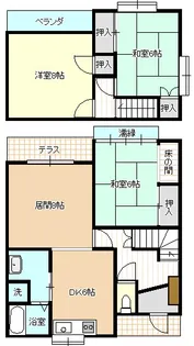 千葉県市原市上高根【一戸建】の間取り