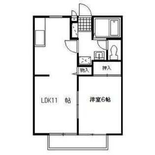 サンハイツサヤマ【2階】の間取り