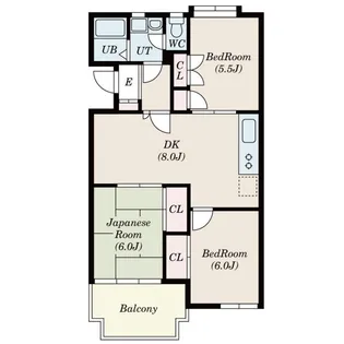 第一秀恵レジデンス【2階】の間取り