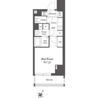 東京都品川区北品川1【マンション】の間取り
