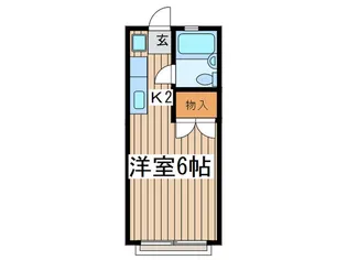 サンライズアベニュー【1階】の間取り