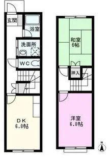シャロンハイツII【1階】の間取り