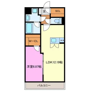 静岡県浜松市浜名区横須賀【マンション】の間取り