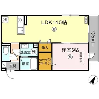 PREMI LIFE 羽屋【3階】の間取り