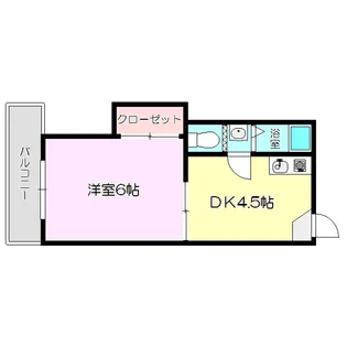 シャトーミツ【4階】の間取り