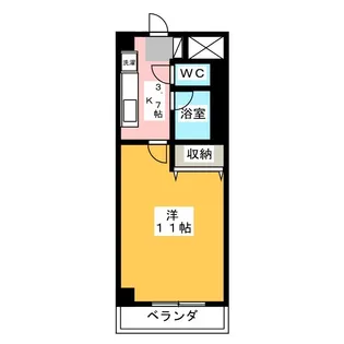 NARABU五番館【2階】の間取り