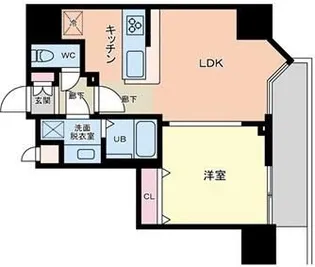プライマル品川大森海岸【14階】の間取り