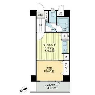 ライオンズマンション日吉東【2階】の間取り