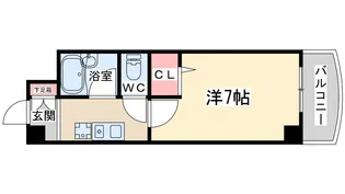 ノルデンハイムリバーサイド天神橋【5階】の間取り