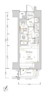 阪東橋KNOTS【4階】の間取り