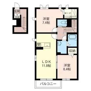 ベルグリーン【2階】の間取り