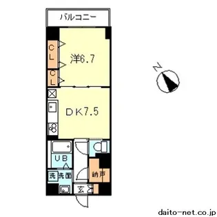 Kourt K3【6階】の間取り