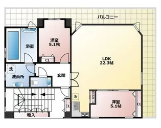 FBOXHOUSE【6階】の間取り