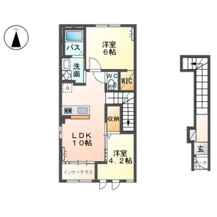 コンフォート シャルール【2階】の間取り
