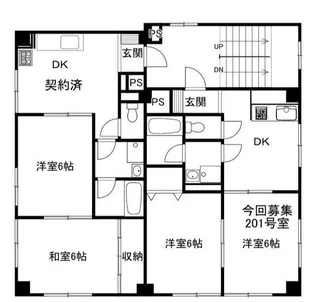 メゾン三上【2階】の間取り