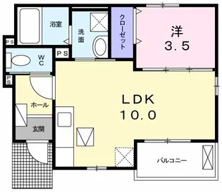 メゾン八王子 II【1階】の間取り