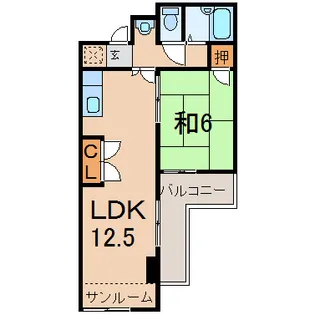 パークシティ八日町【4階】の間取り