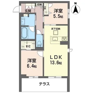 新築 シュプリーム【1階】の間取り