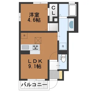 ユーフォリア・Y【1階】の間取り