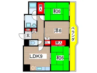 サンハイム小岩【4階】の間取り