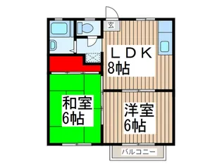 かねやまハイツ【1階】の間取り