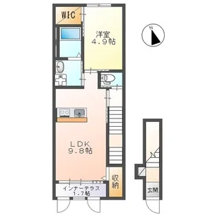 アメリアI【2階】の間取り
