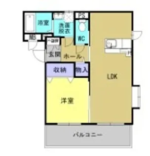 カーサディファータ【2階】の間取り