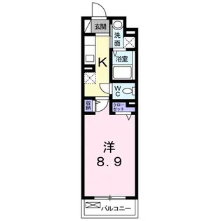 キョーナン宇治伊勢田【1階】の間取り