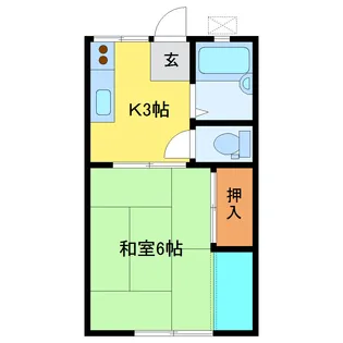 サンタウン野澤B棟【1階】の間取り