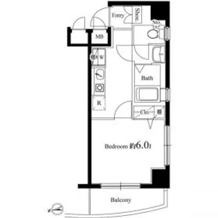 ヴェルト川崎ウエスト【8階】の間取り